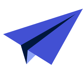 Paper plane flying across the wave